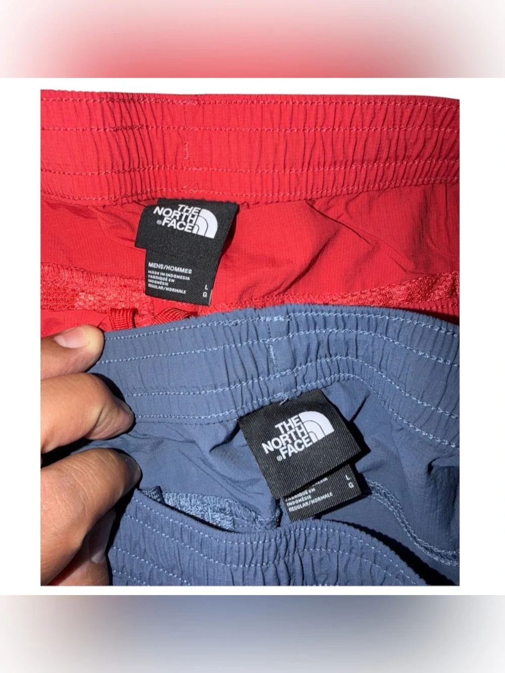 🔥 Lot Of 2 The North Face Light Weight Nylon Men’s Shorts Size Large 🔥